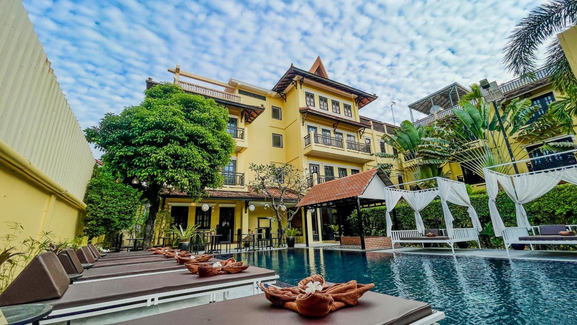 Villa Indochine D'Angkor Siem Reap Exterior foto